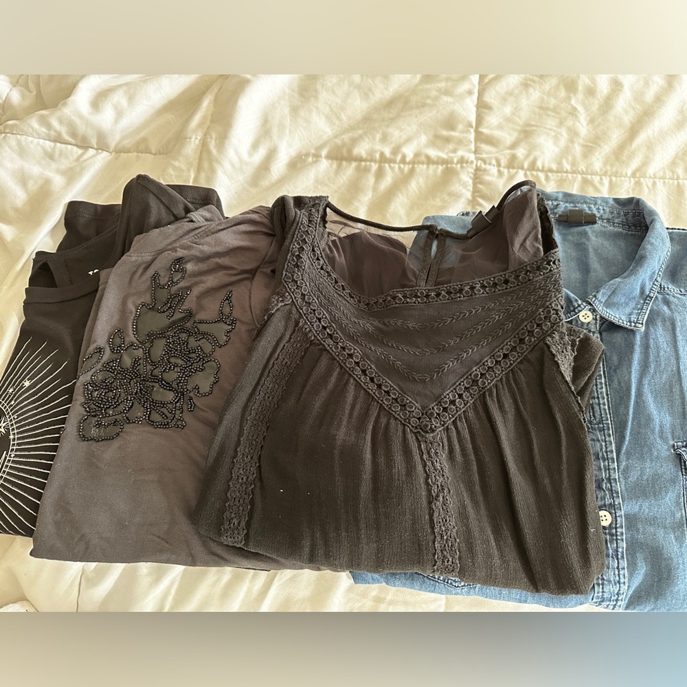 Lot of four Torrid tops. Size 1and 2